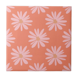 Azulejo De Cerâmica Pêssego Laranja Pêssego Pêssego Pássaro Ornômico B