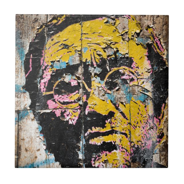 Azulejo De Cerâmica Pessoas dos grafites (Frente)