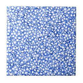 Azulejo De Cerâmica Pétalas Azuis Geradas por Computador