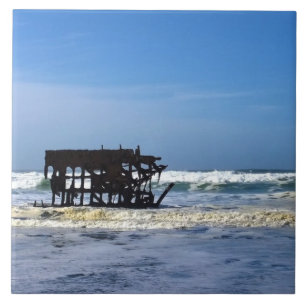 Azulejo De Cerâmica Peter Iredale Shipwreck, Costa do Oregon