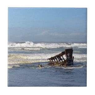 Azulejo De Cerâmica Peter Iredale Shipwreck, Costa do Oregon