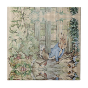 Azulejo De Cerâmica Peter Rabbit Beatrix Potter Sneaking