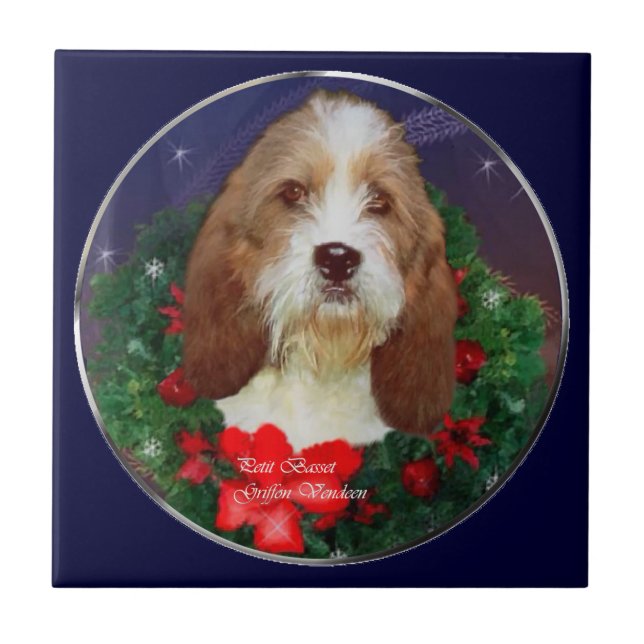 Azulejo De Cerâmica Petit Basset Griffon Vendeen (Frente)