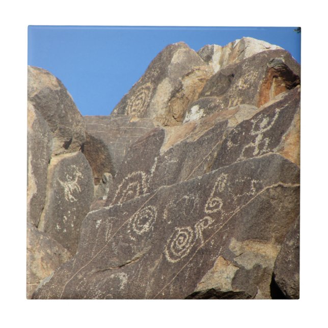 Azulejo De Cerâmica Petroglyphs (Frente)