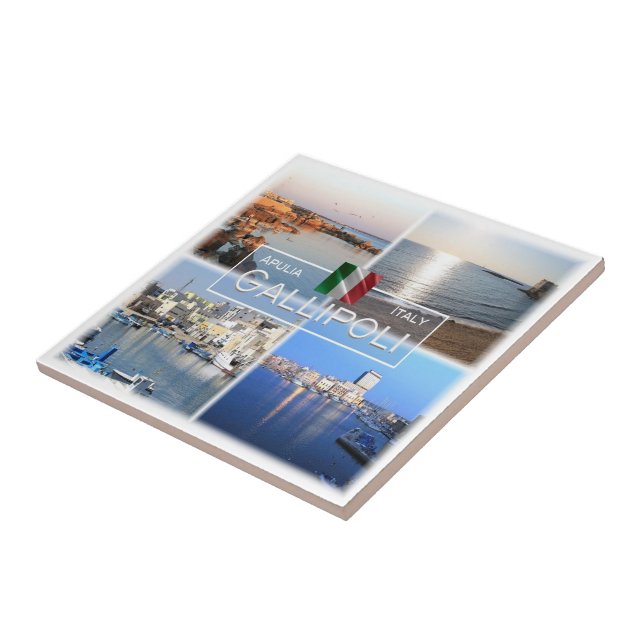 Azulejo De Cerâmica PGL018 GALLIPOLI, SALENTO, Apúlia, (Lateral)