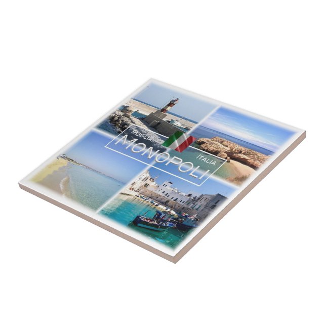 Azulejo De Cerâmica PGL019 MONOPOLI, Apúlia, Itália, (Lateral)