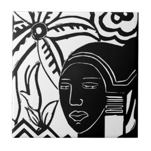 Azulejo De Cerâmica Phantasy Africano