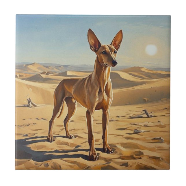 Azulejo De Cerâmica Pharaoh Hound (Frente)