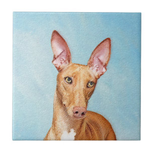 Azulejo De Cerâmica Pharaoh Hound Painting - Arte Cachorra Original