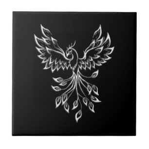 Azulejo De Cerâmica Phoenix nasce em preto