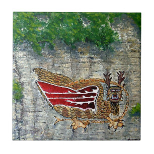 Azulejo De Cerâmica Piasa Bird Illinois - Legenda Nativa Americana