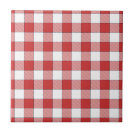 Azulejo De Cerâmica Picnic branco equino elegante do interior checado