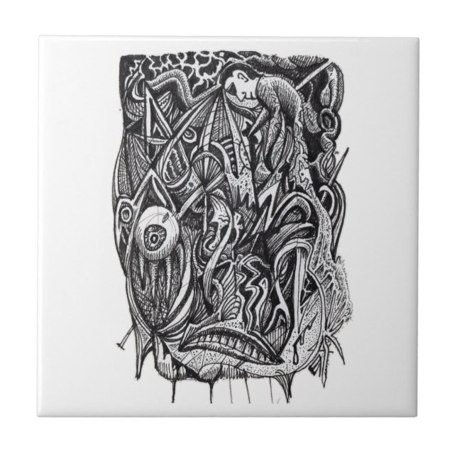 Azulejo De Cerâmica Pierced, de Brian Benson (Frente)