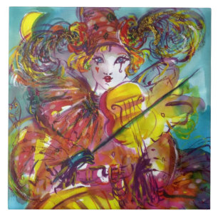 Azulejo De Cerâmica PIERO/noite Venetian do carnaval