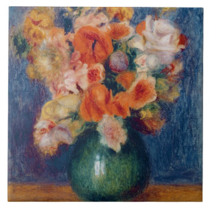 Azulejo De Cerâmica Pierre A Renoir Buquê