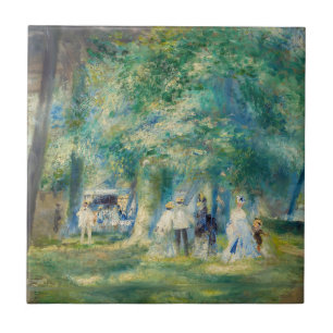 Azulejo De Cerâmica Pierre-Auguste Renoir - A Festa em Saint-Cloud
