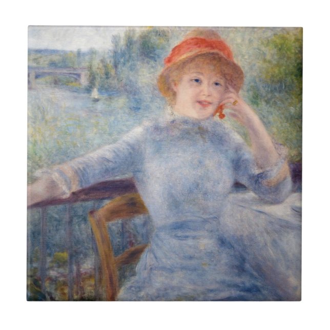 Azulejo De Cerâmica Pierre Auguste Renoir - Alphonsine Fournaise (Frente)