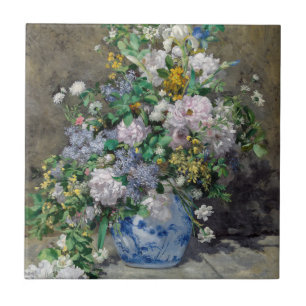 Azulejo De Cerâmica Pierre-Auguste Renoir - Buquê de Primavera