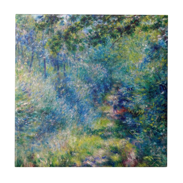 Azulejo De Cerâmica Pierre-Auguste Renoir - Caminho na Floresta (Frente)