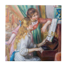 Pierre Auguste Renoir - Jovens Meninas no Piano