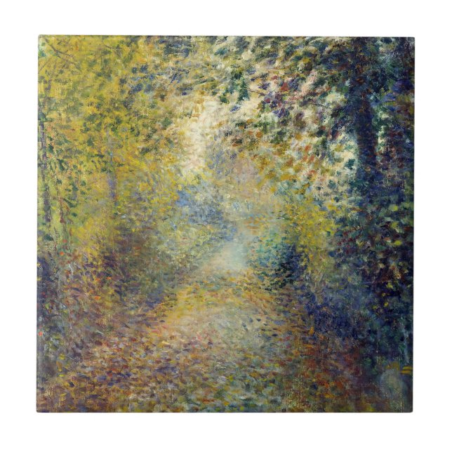 Azulejo De Cerâmica Pierre-Auguste Renoir - Na Floresta (Frente)