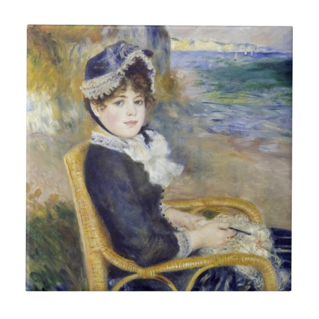 Azulejo De Cerâmica Pierre-Auguste Renoir - Pelo Mar (Frente)