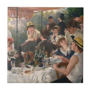 Azulejo De Cerâmica PIERRE RENOIR - Almoço do partido 1881 do barco