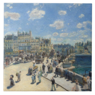Azulejo De Cerâmica Pierre um Renoir Pont Neuf, Paris