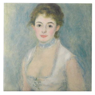 Azulejo De Cerâmica Pierre uma senhora Henriot de Renoir