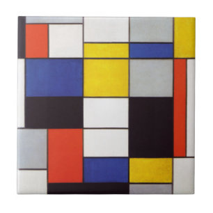 Azulejo De Cerâmica PIET MONDRIAAN - Composição A 1923