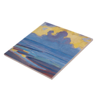 Azulejo De Cerâmica Piet Mondrian Pelos Pinturas Fanosas Do Mar