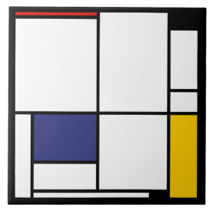 Azulejo De Cerâmica Piet Mondrian, Tableau 1