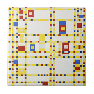 Azulejo De Cerâmica Piet Mondrian's Masterpart Broadway Boogie Woogie