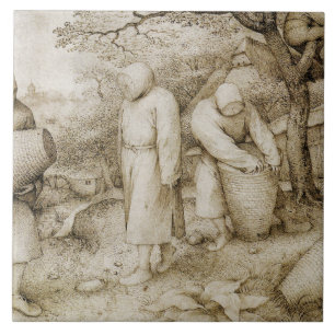 Azulejo De Cerâmica Pieter Bruegel a pessoa idosa - apicultor