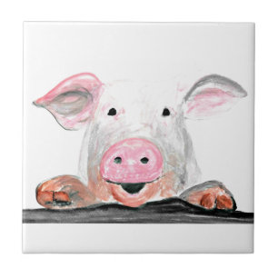 Azulejo De Cerâmica Pig Russo Animais de Criação Cadeias de Criação