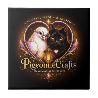 Azulejo De Cerâmica PigeonneCrafts FeitoComAmor