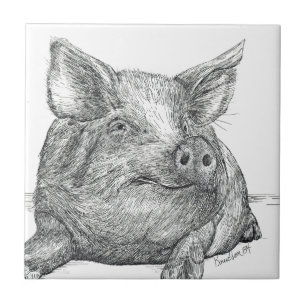 Azulejo De Cerâmica Piglet