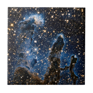Azulejo De Cerâmica Pilares da Criação Nebulosa da Águia Infravermelho