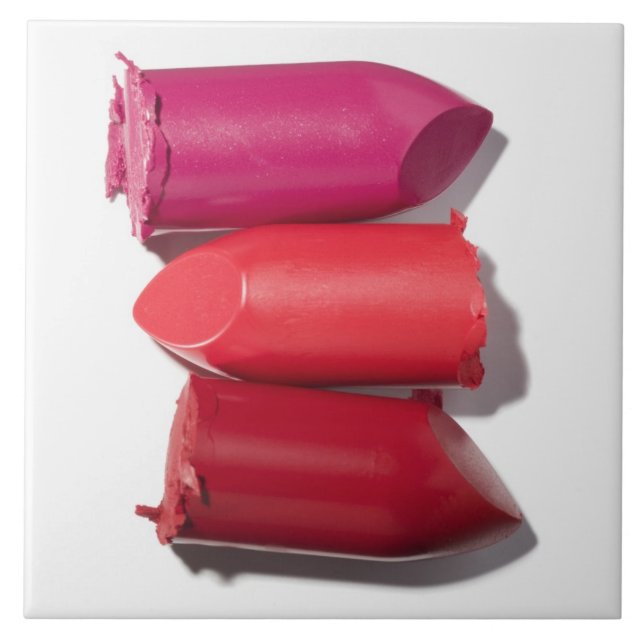 Azulejo De Cerâmica Pilha de batom quebrado (Frente)