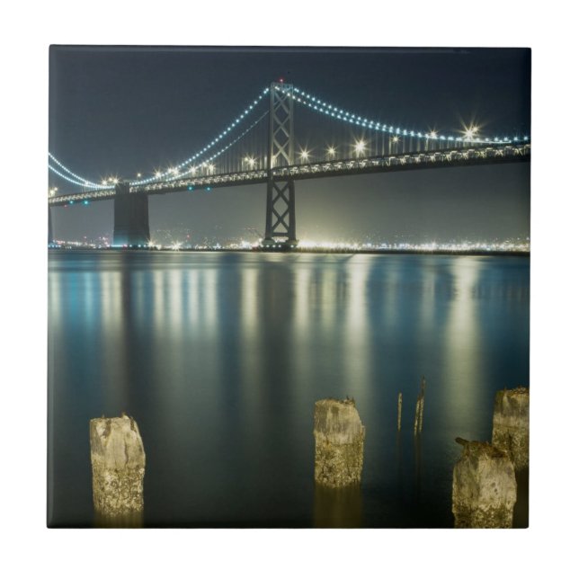 Azulejo De Cerâmica Pilhas ao longo do Embarcadero, San Francisco (Frente)