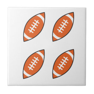 Azulejo De Cerâmica Pillo de ilustração do futebol americano