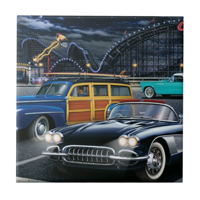 Azulejo De Cerâmica Piloto do ciclone (Frente)