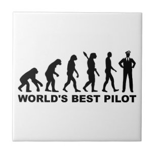 Azulejo De Cerâmica Piloto do mundo da evolução o melhor