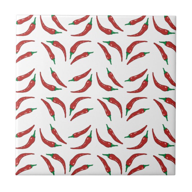 Azulejo De Cerâmica pimenta picante, biscoito (Frente)