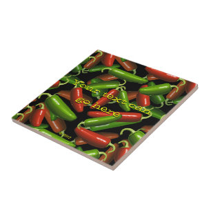Azulejo De Cerâmica Pimentos Chili
