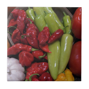 Azulejo De Cerâmica Pimentos Chili