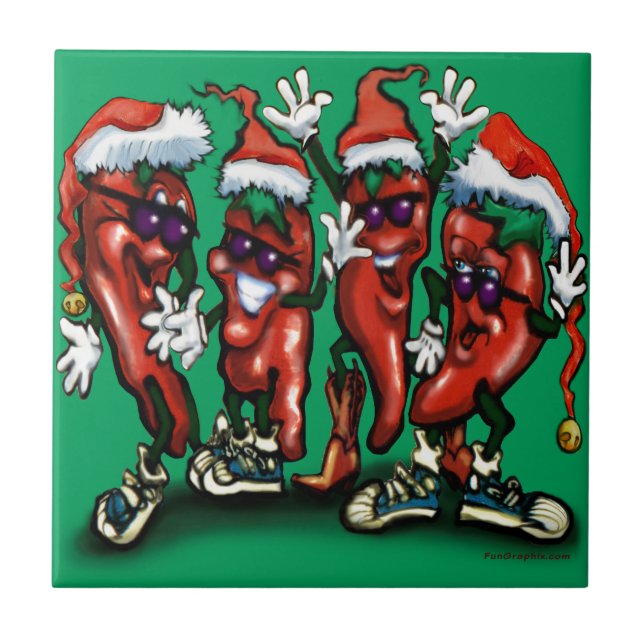 Azulejo De Cerâmica Pimentos de Natal (Frente)