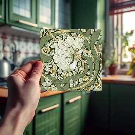 Azulejo De Cerâmica Pimpernel Seamless 2/2 Artesanatos William Morris