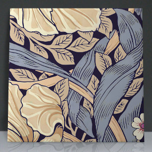 Azulejo De Cerâmica Pimpernel Seamless 8 de 12 Azul empoeirado e Amare