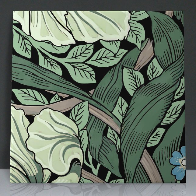 Azulejo De Cerâmica Pimpernel Seamless 8 de 12 Sage Green Blue (Criador carregado)